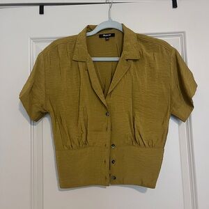Madewell Olive Button-Down Women's Shirt